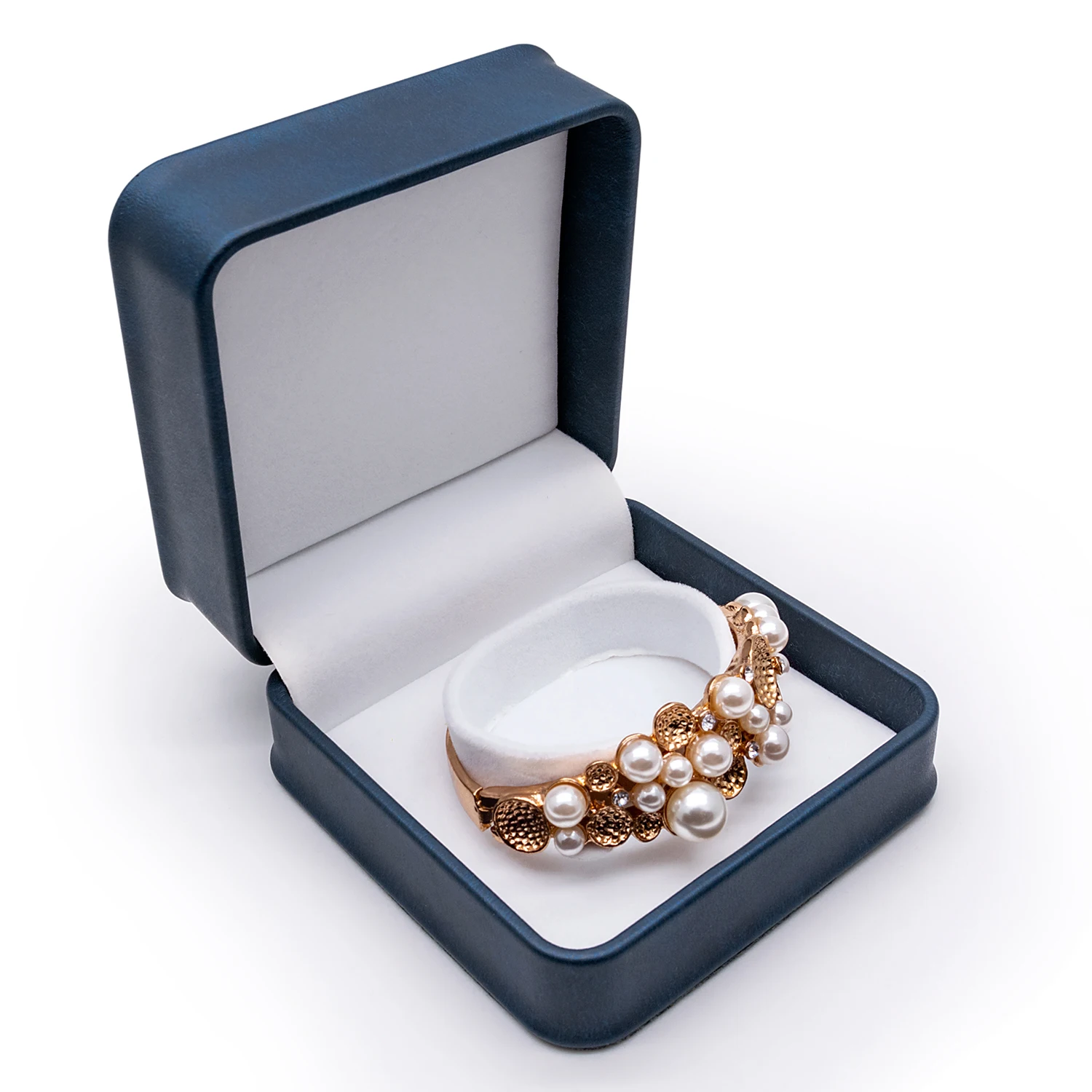 New blue luxury jewelry box storage box ring bracelet fashion jewelry packaging gift box