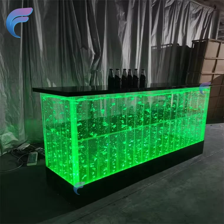 Стойка для приема вечеринок акриловая светодиодная барная стойка продажи RGB Светодиодная лампа Современная Null коммерческая мебель барные столы