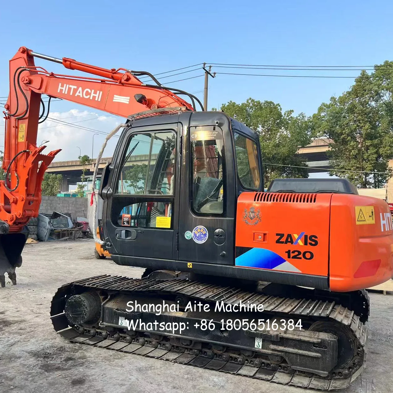 Earth moving Hitachi used digger 12 TONS ZX120-6 Japan excavator second hand digging machinery