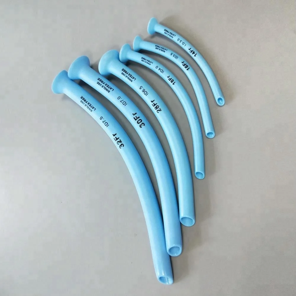 First aid  Non-toxic Latex Free PVC Single Use  soft disposable naso-pharyngeal airway,NPA with different sizes