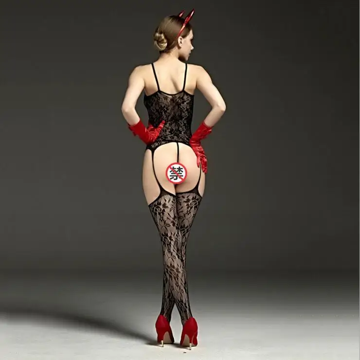 TYJMidnight Очаровательное платье Babydoll женское жаккардовое облегающее боди цельное Сетчатое высококачественное нижнее