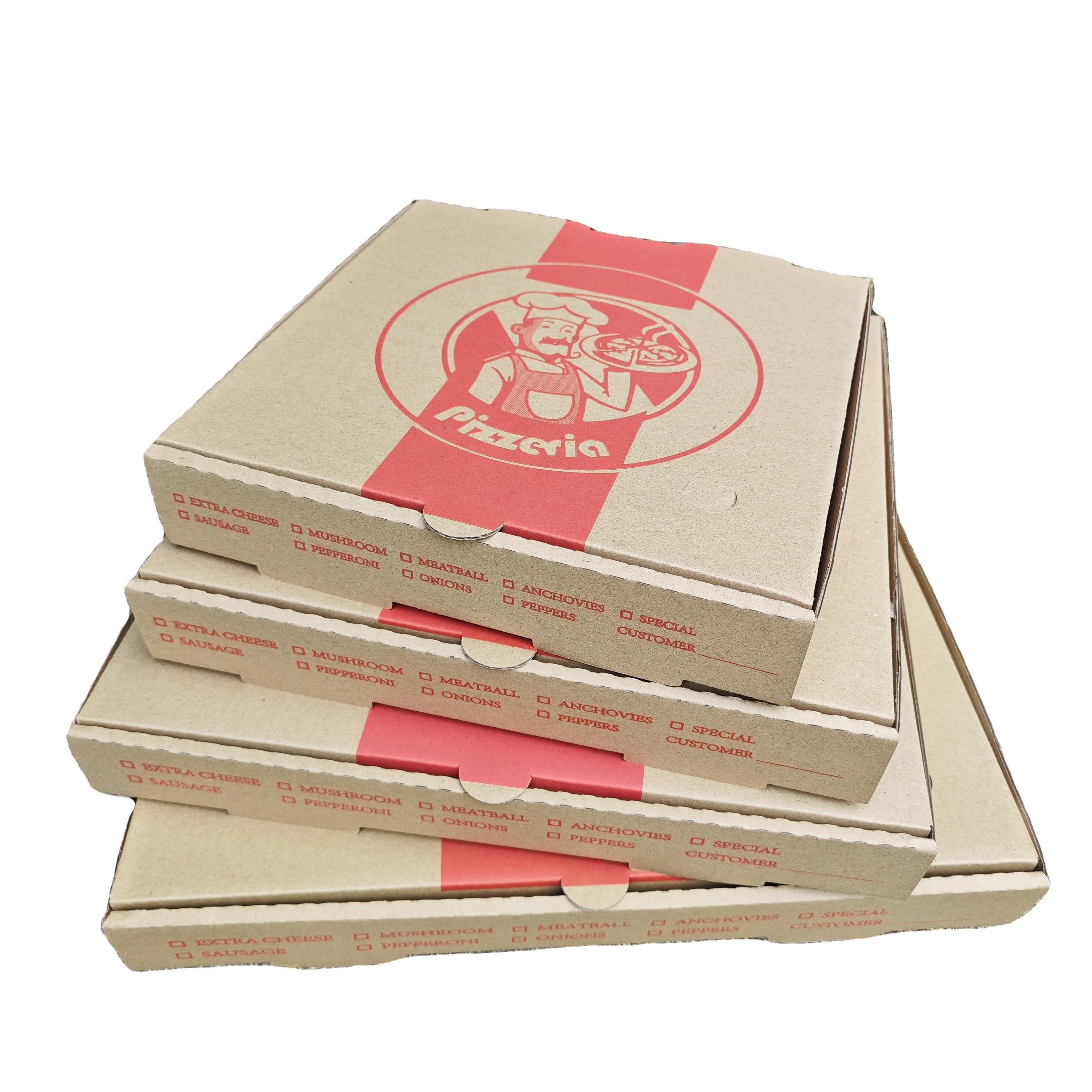 Коробка для пиццы с индивидуальным принтом 9 11 12 14 18 дюймов 33 35 см коробка для пиццы на вынос