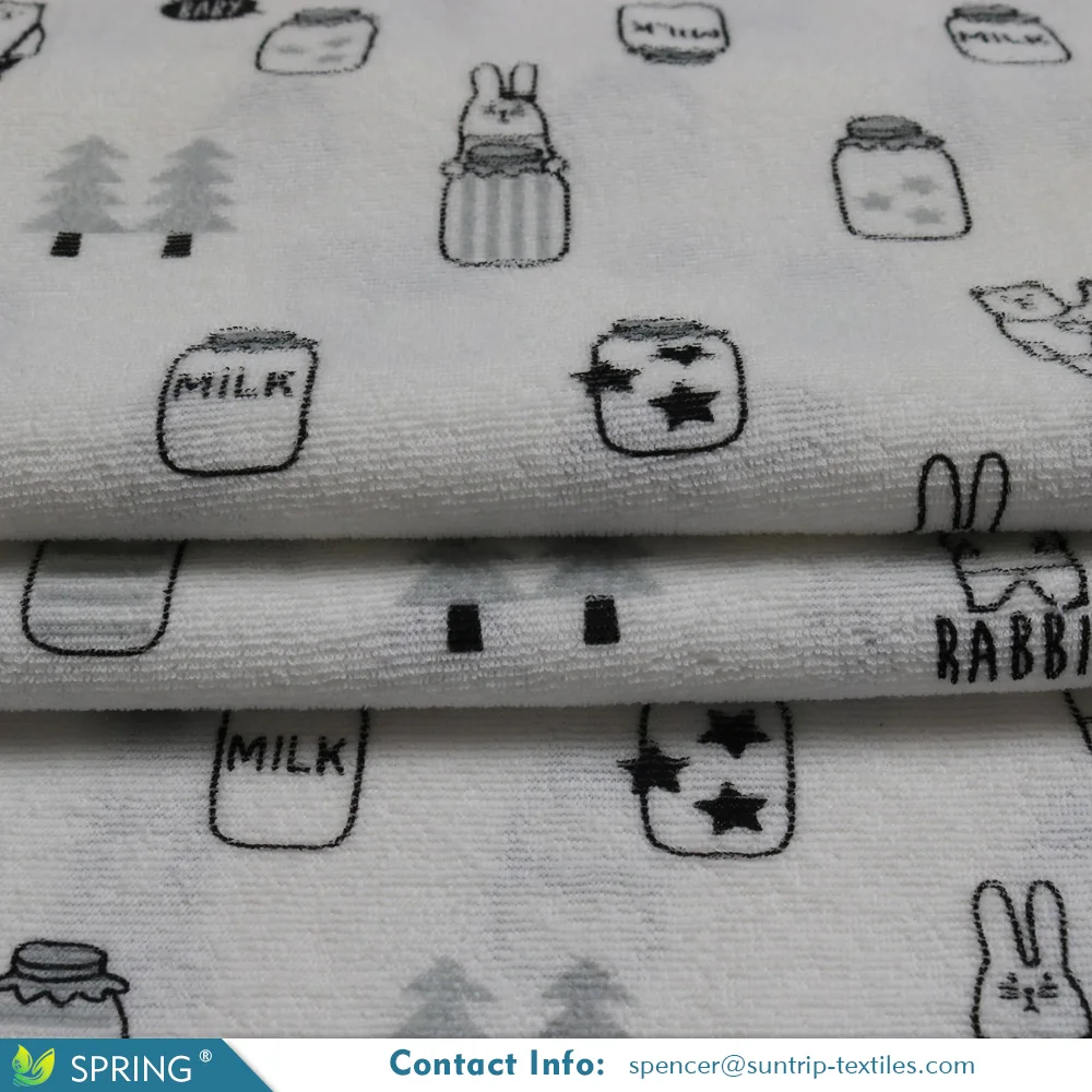 Hot Sell Wholesale Soft Touch waterproof cotton terry cloth fabric