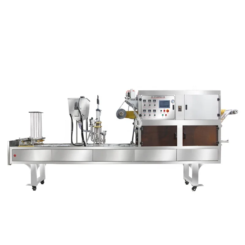Customized Automatic Small Cup jelly fruit jam Chocolate Sauce Cup Filling Sealing Machine