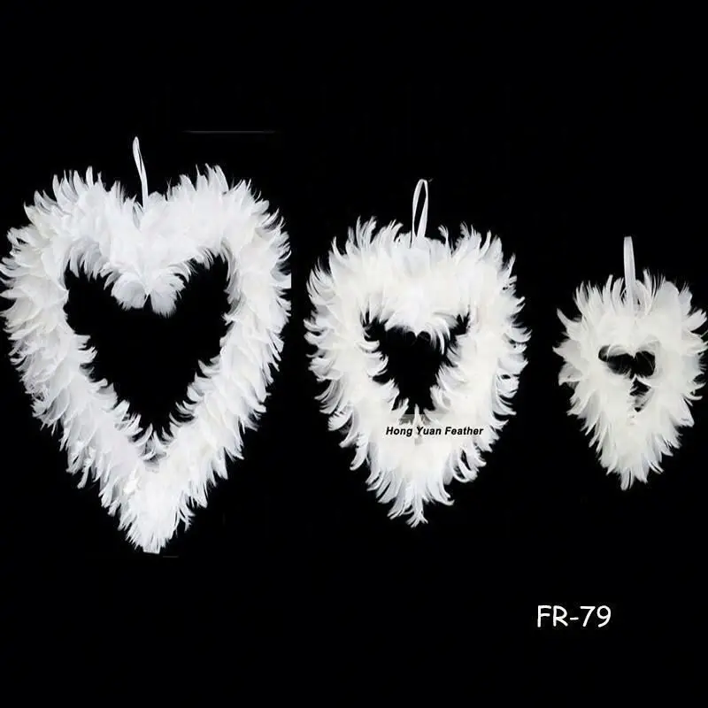 Floral Garland Feather Christmas Wreath for Home Door Wall Window Wedding Party Halloween Thanksgiving Fall Autumn Decor