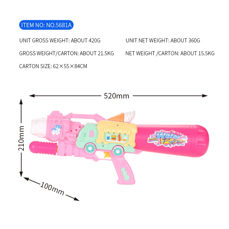  Игрушки и рисунком гамбургера надувной водный пистолет