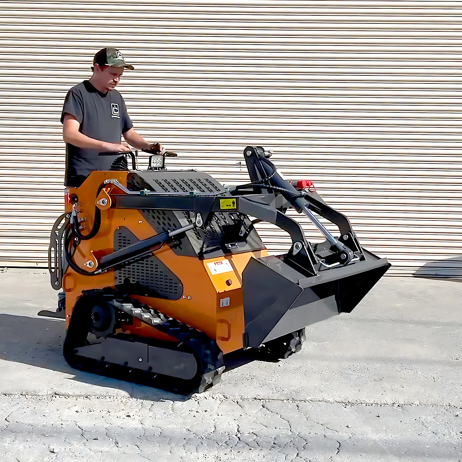 EPA Mini skid steer auger attachment electric mini skid steer run flat diesel mini skid steer loader 37hp
