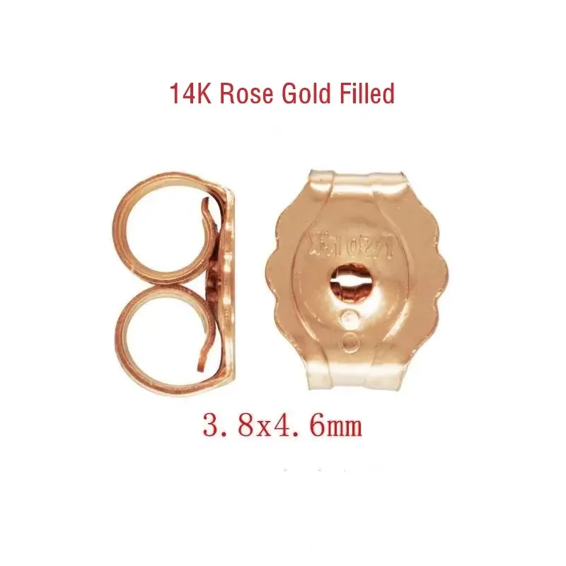 High Quality 14K Gold Filled Earring Backs for making Earring Studs Components