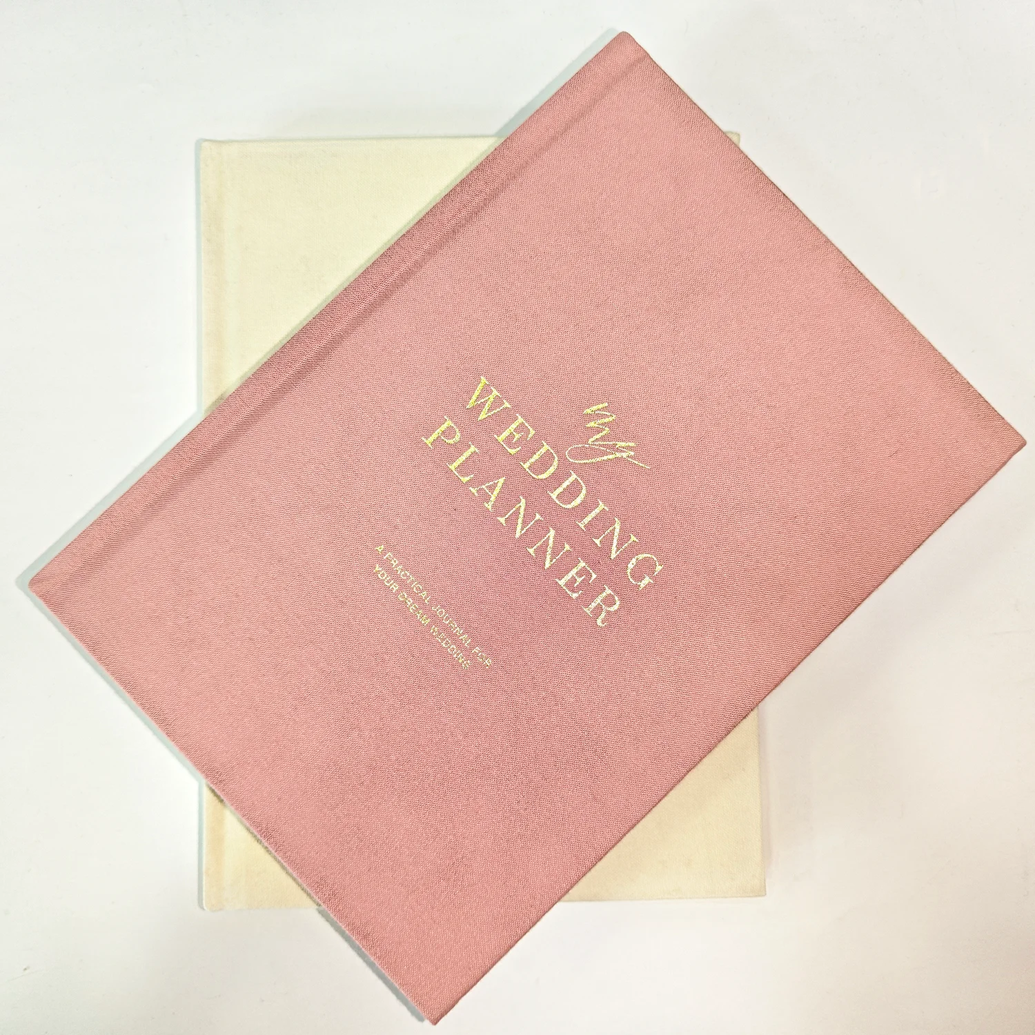Top quality full color printing gold foil stamping my wedding journal print on demand