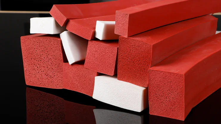 High Temperature Heat Resistant Silicone Rubber Strip Sponge Foam Sealing 2*20mm