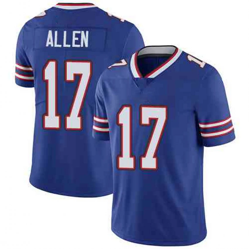 2024 Новый BUF 17 Josh Allen 14 Stefon Diggs 40 Von Miller 0 Keon Coleman высококачественный Американский сшитый футбольный трикотаж