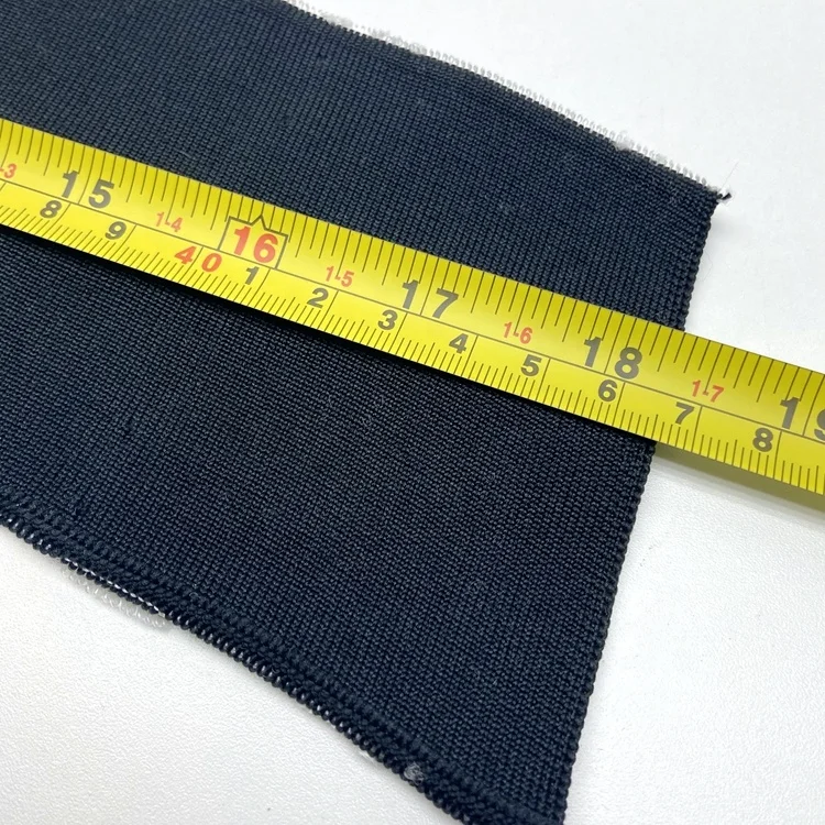 Thick customized 1x1 rib knit fabric white black golf polo tshirts collar