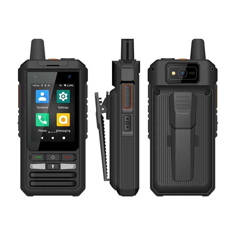 UNIWA F80S 2.4 Inch Android 10 HD Walkie Talkie with LTE Two-Way Radio 200 km to 3000 Mile Long Distance 4G PoC