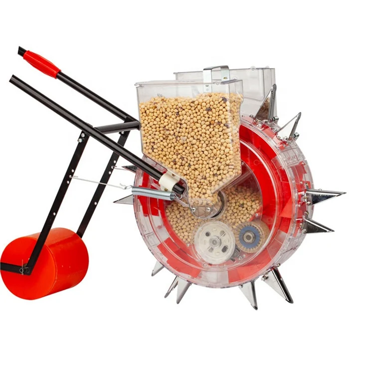 Farm machinery hand Push Grain soybean and multi functional Seeder with fertilizer