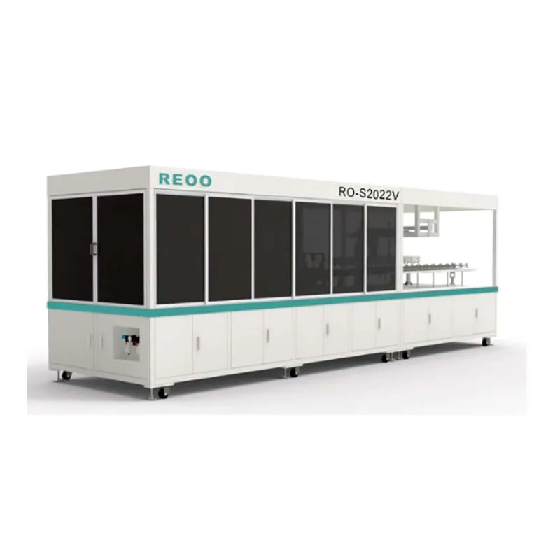 REOO Automatic Solar Cell Soldering stringing machine for solar panel production line support installation, commssion