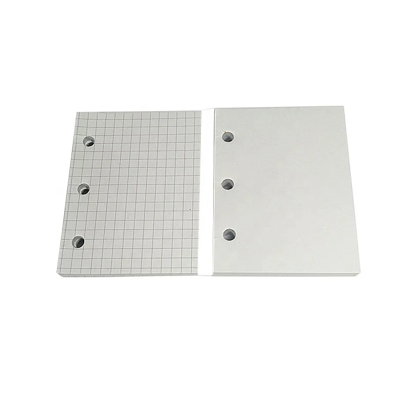 Grid Blank Inner Page 80 Sheet Mini Filler Paper Spiral Notebook Loose Leaf Paper 3 Ring Binder Refill Papers