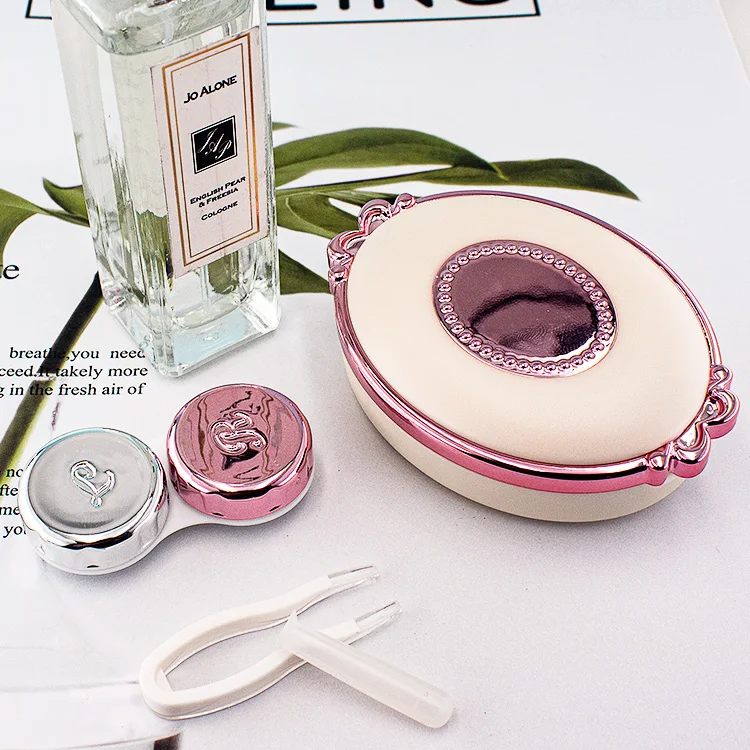 Cartoon print pattern contact lens case Pressure resistant portable eyeglasses case