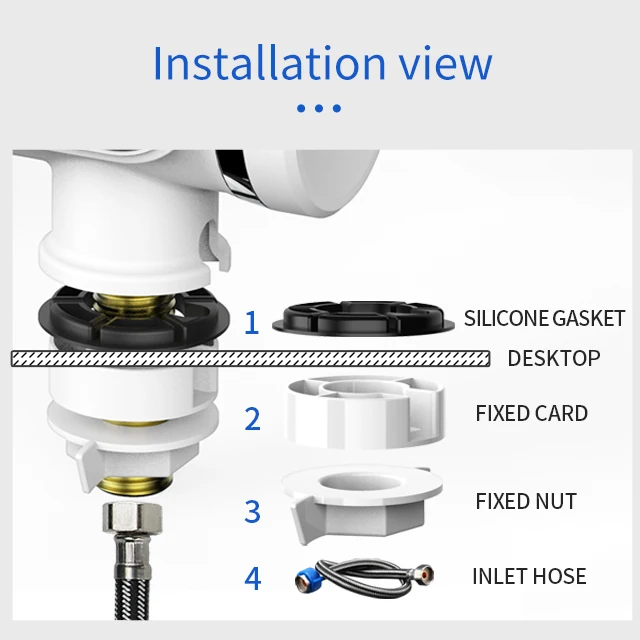 Trisum classic model ZM-D1 electric instant hot water heater shower faucet