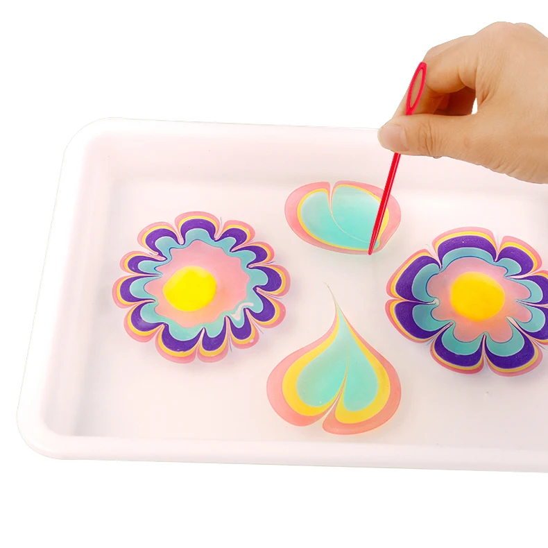 
LFDIY6060 Water Drawing DIY Paint Tools Magic Art Toy Set Marbling Painting Kit For Kids and Adults 