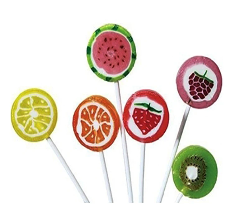 Красочные фруктовые ароматизаторы леденцы в форме фруктов oem леденцы