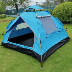 Camping Tent Waterproof Family Dome Tent for Advanced Venting Design, Fit Camp Backpacking Hiking Outdoor, Dark Green