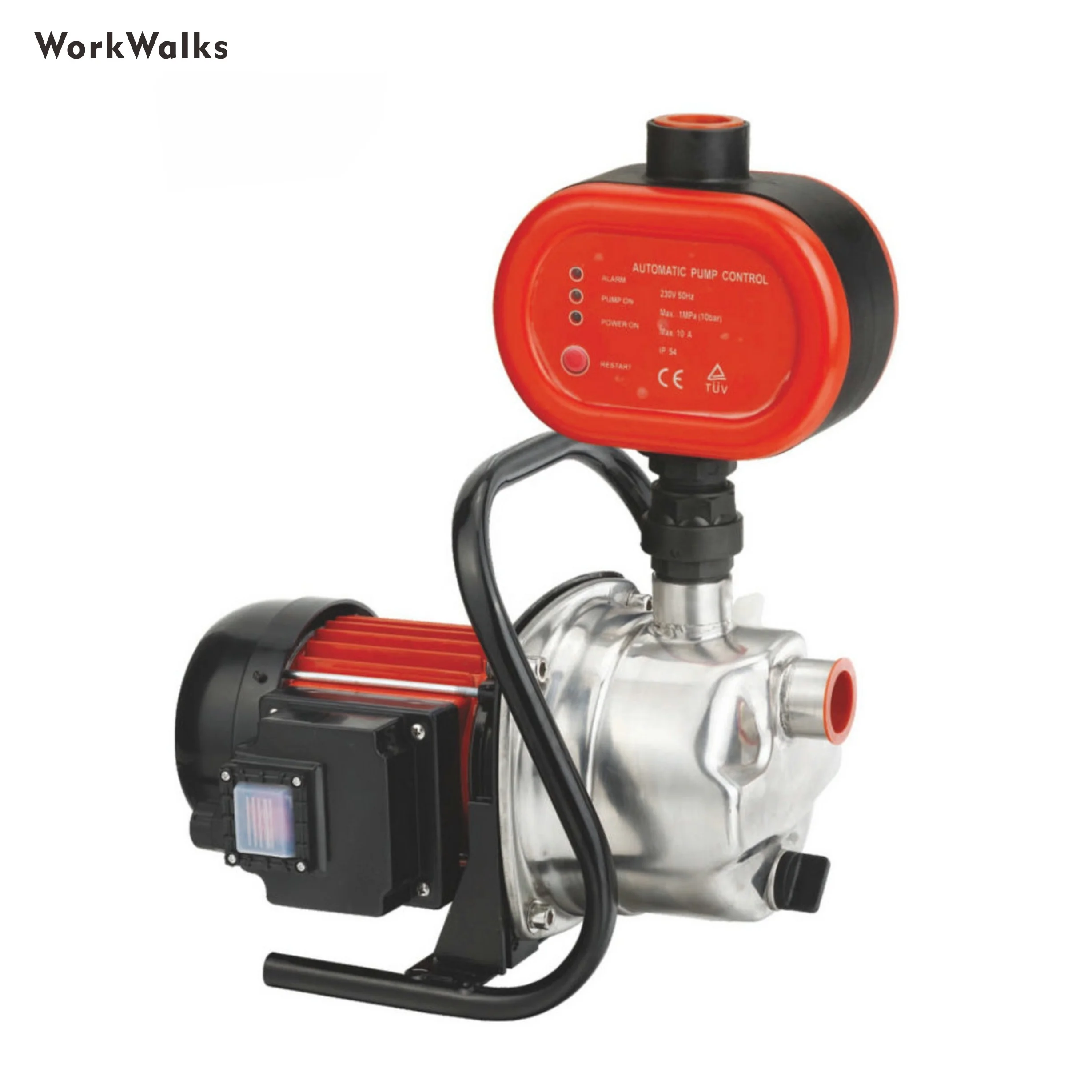 600W Copper Motor Stainless Steel Jet Water Garden Pump With Pressure Controller