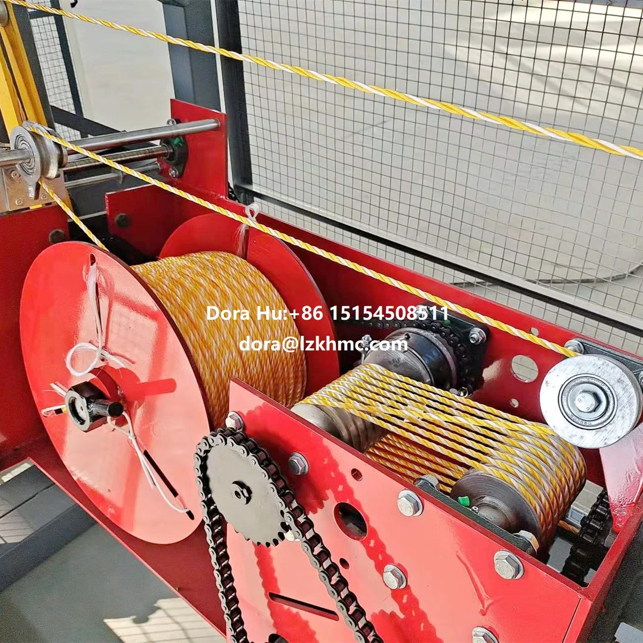 High quality high output twisted PP PE plastic rope making machine 3-strand rope twisting making machine