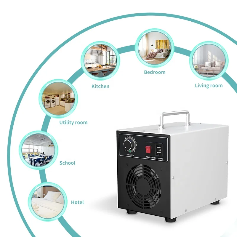 
304 stainless steel household disinfection and deodorizing ozone generator Portable ozone generator 