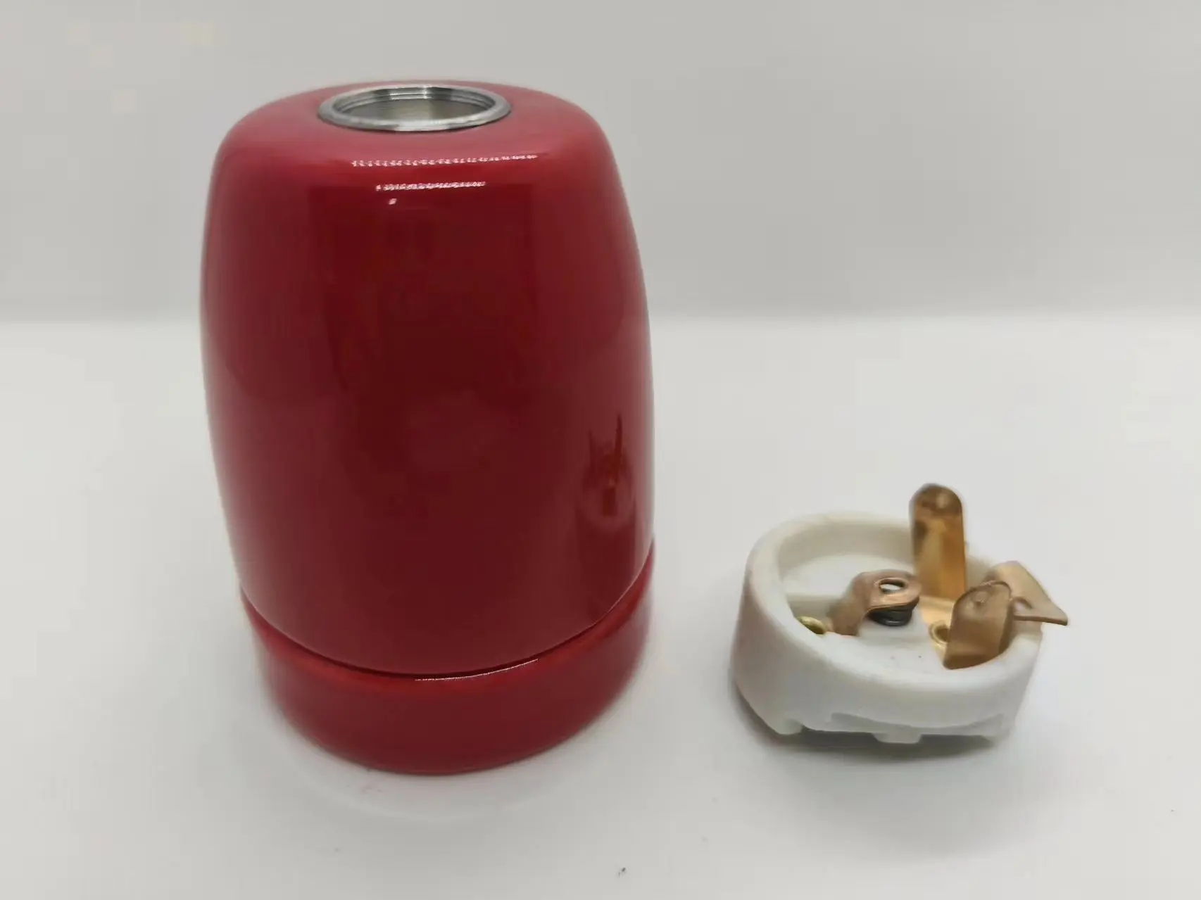 Porcelain Bulb Light Socket Ceramic Lamp Holder E14