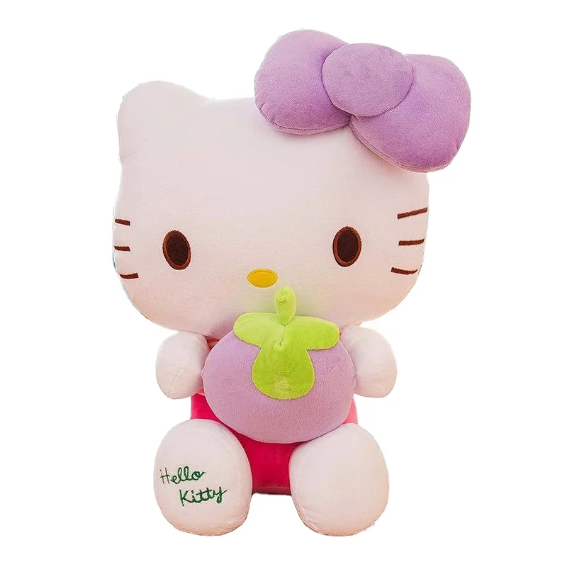 New Sanrio Kawaii Plush Toy Pillow Doll Stuffed Animal Children Plushies Home Decoration Peluche Girls Birthday Gift