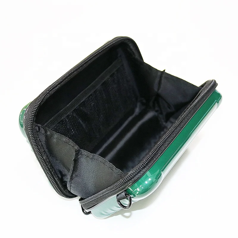 Compact waterproof Blackish green 3D stripes pattern eva case Portable camera shoulder bag for camera photo accessories