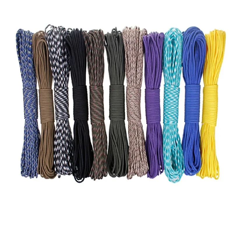 9 Strand braid survival Para cord 3mm 4mm 5mm Parachute Cord polyester nylon rope