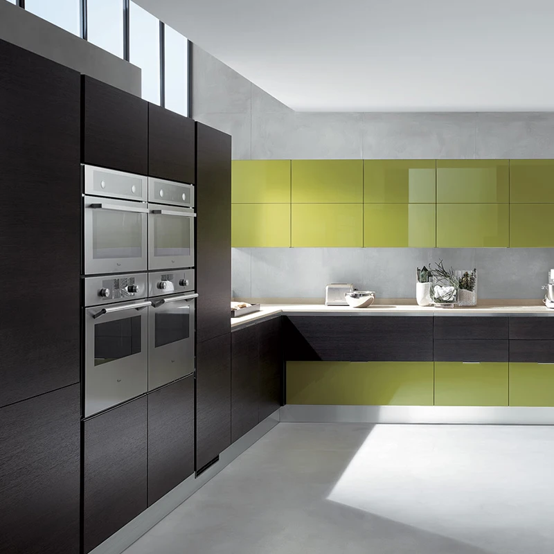 2022 New Matt Lacquer luxury modern high gloss acrylic white kitchens white islands designs modular kitchen cabinet white