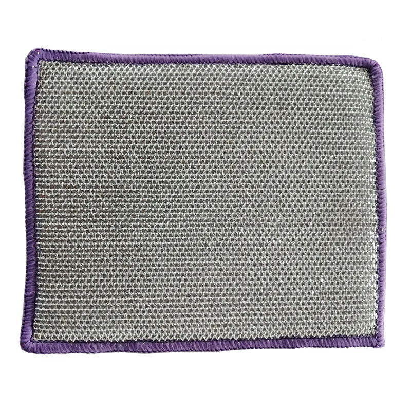 Non-greasy silver mesh dishcloth in the kitchen Double-sided dishcloth sponge