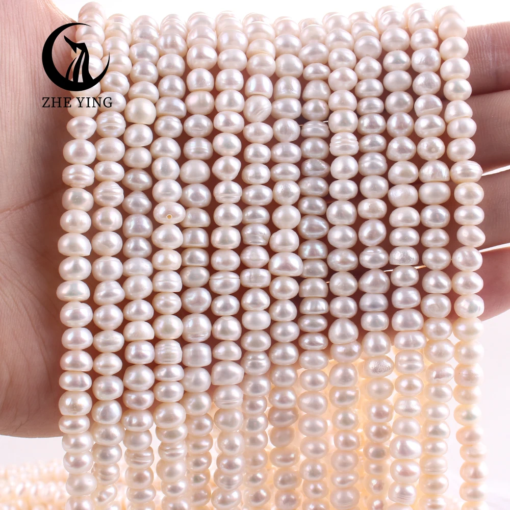 Wholesale 6-7mm A+ flat shape Cultured Freshwater Pearls Loose Pearls For Jewelry Making Bracelet Necklace Natural Pearl Beads