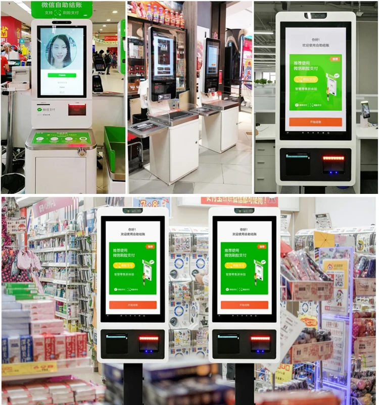 32 дюйма android ресторана пищевой порядок оформления заказа автомат самообслуживания Ресторан киоск