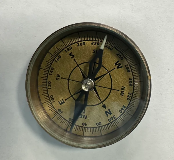 2024 NEW ARRIVAL brass Case Material compass   archaizing premium compass antique compass