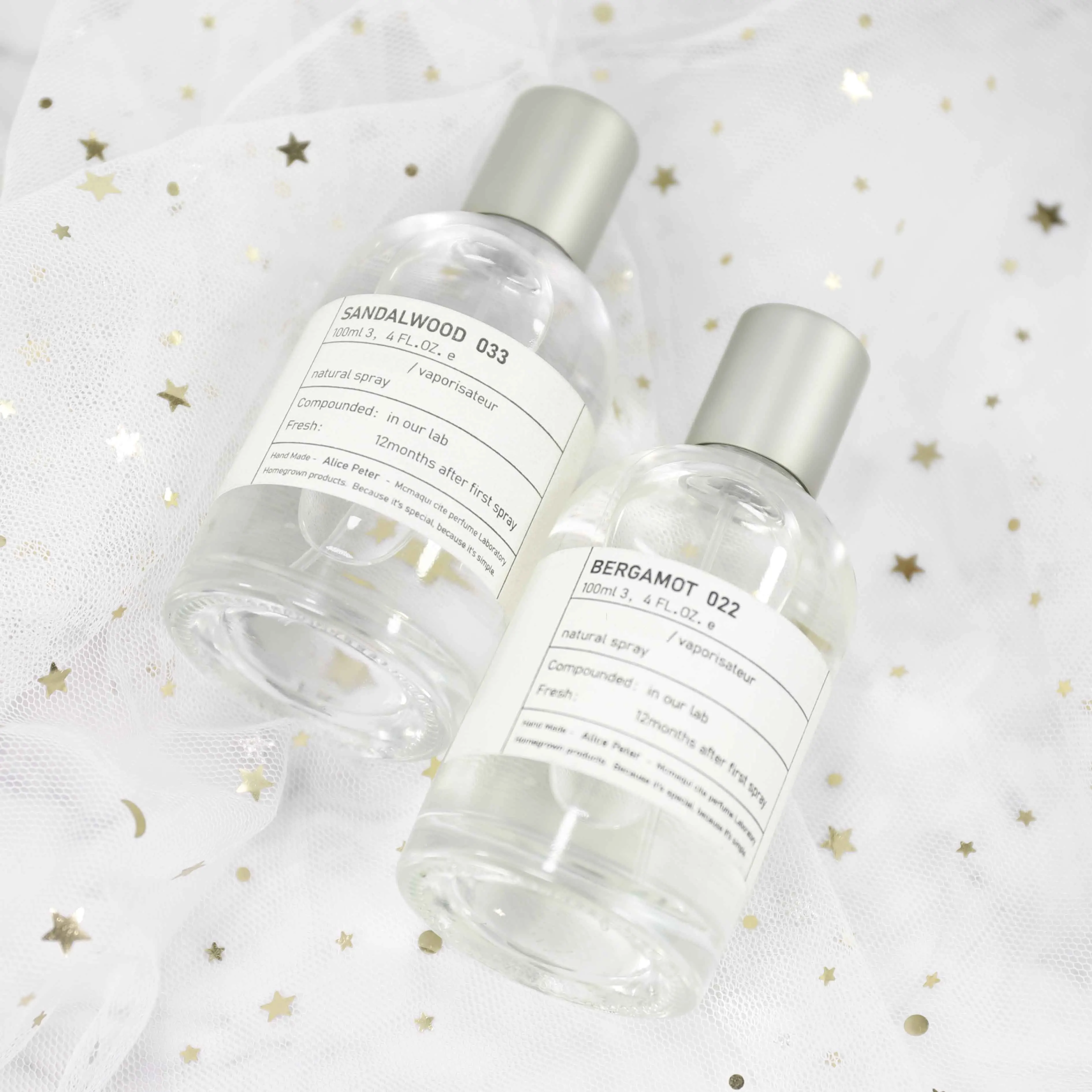 Wholesale Custom 50ml 100ml Crimp Cylinder Round Glass Empty Perfume Spray Bottle with Cap