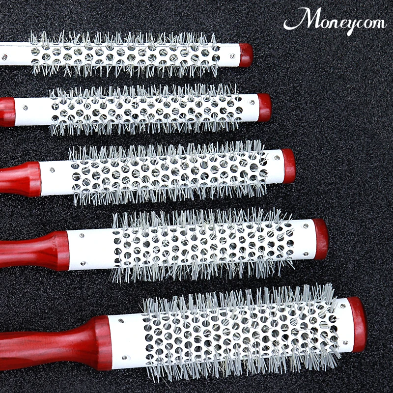Natural Nylon Round Boar Bristle Brush Thermal Hair Brush Ionic Hair Extension Brush Hair Dryer Curling Comb