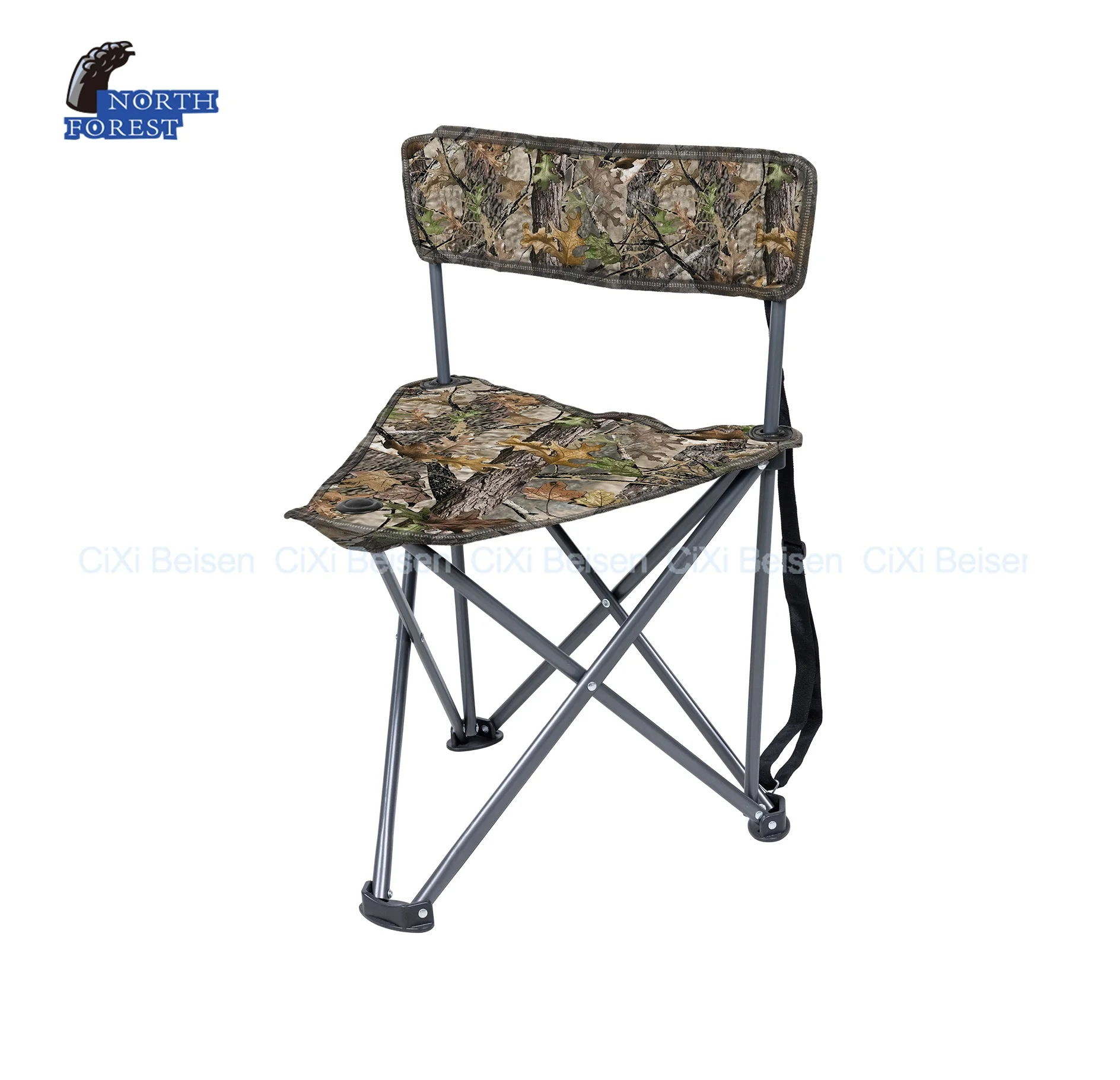 Light Weight Comfortable Camouflage Quick Folding Triangle Chair Portable Hunting Chair With Wea-Resistant Fabric