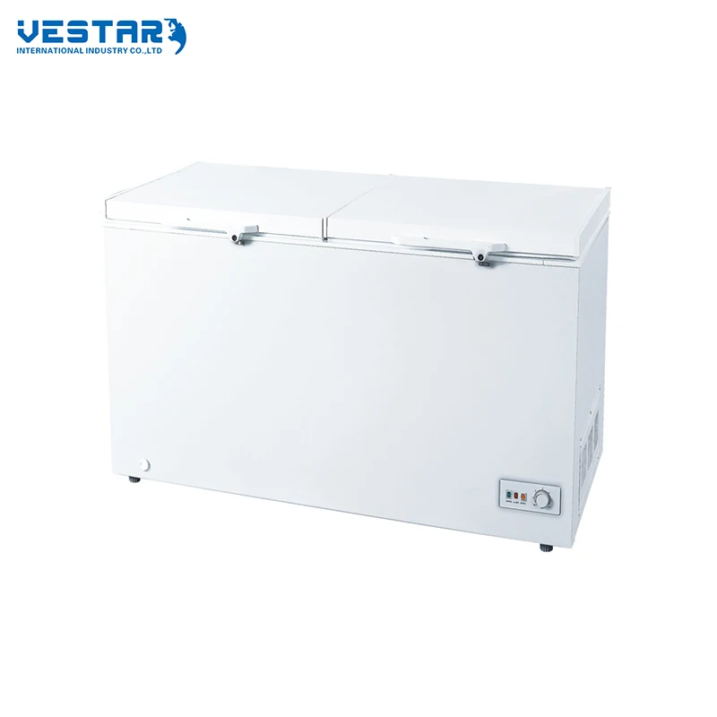 Vestar DC inverter 12V 24V gas hot sell chest freezers commercial horizontal freezer deep freezer refrigerator