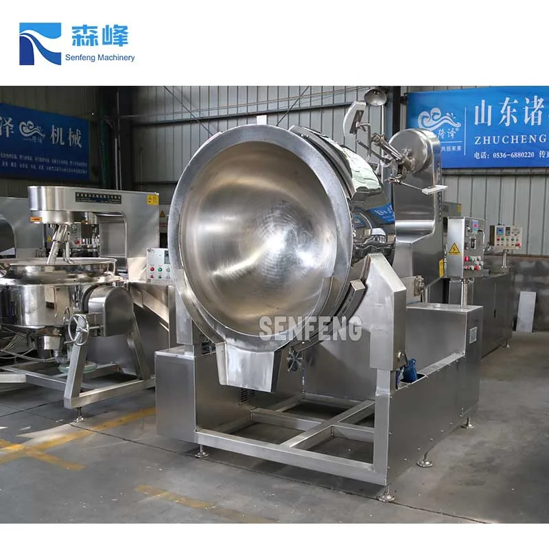 Fully Automatic Operation Planetary Stainless Steel Stirring Frying Wok Food Mixers Machines