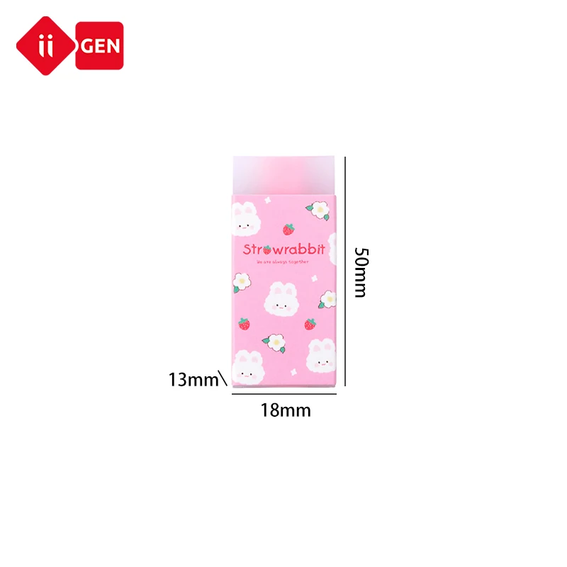 IIGEN Creative Cartoon Strawberry  Sandwich Eraser Student Children School Eraser Kawaii Eraser