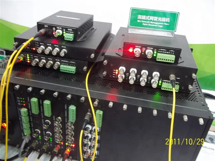 4 Port 1080P AHD CVI TVI CVBS Analog Video Fiber Optic Converter