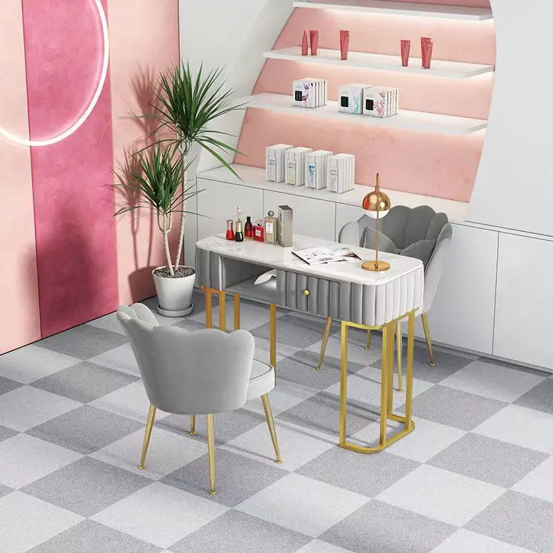 Nail table light luxury Japanese style single and double person nail table special price economy model