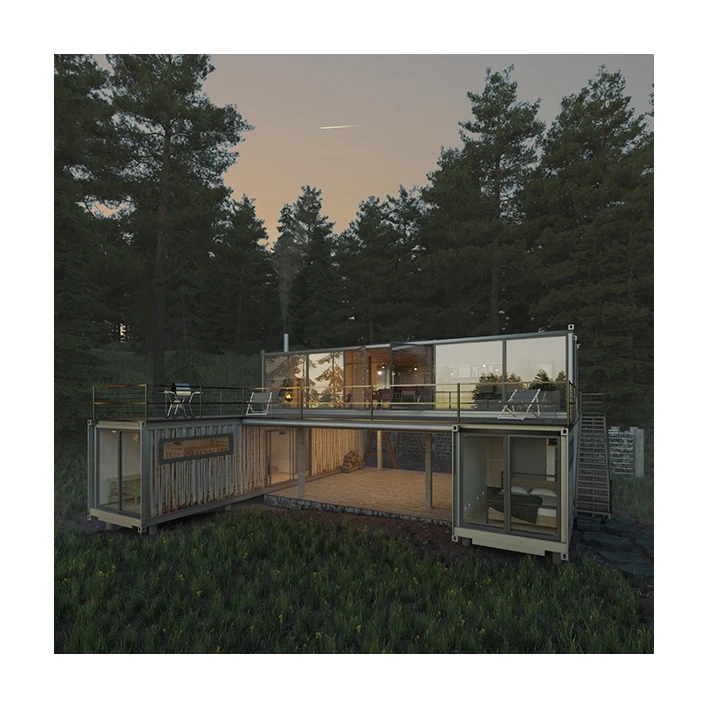 Factory manufacture various container 40ft prefabricated contemporary prefab house frame
