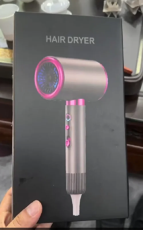 Salon High Power Hair Dryer 2400w 2100w High Speed Hairdressing With 2 Diffusers Blow Dryer