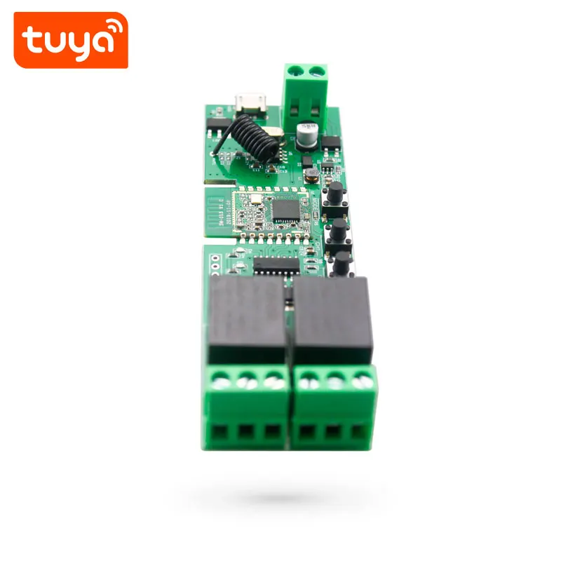 2023 New Product Tuya Smart Zigbee+RF433 2CH Door Opener Relay PST-TYDC-2