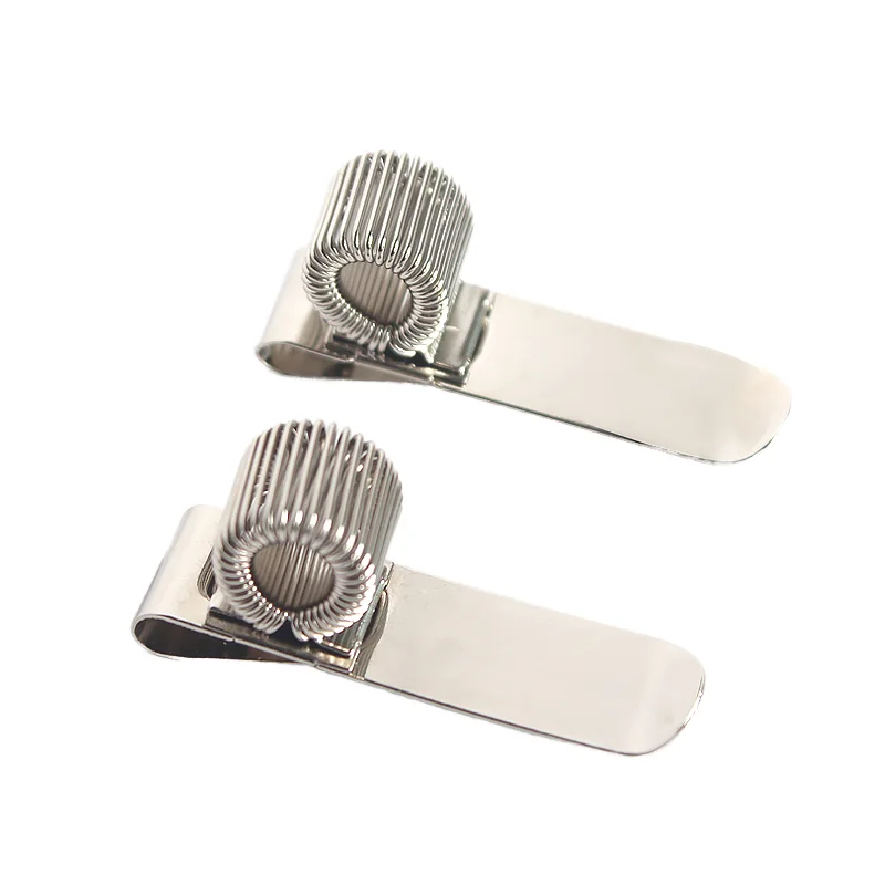 Metal Stainless Steel Clipboard Pencil Holder Spring Metal Clip Pen Holder
