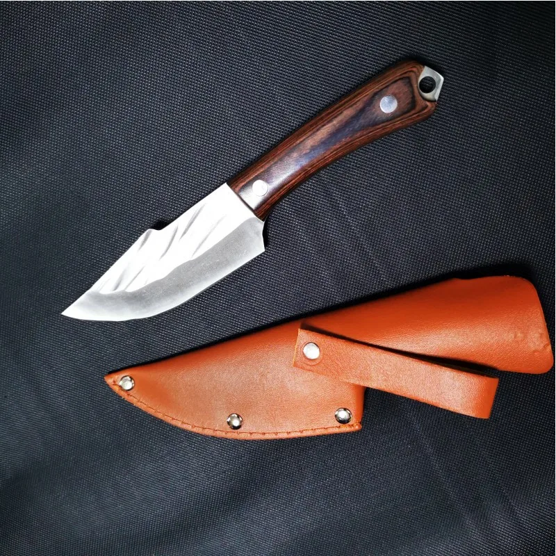 Amber hammered damascus knife bread cake knife Kitchen Knife